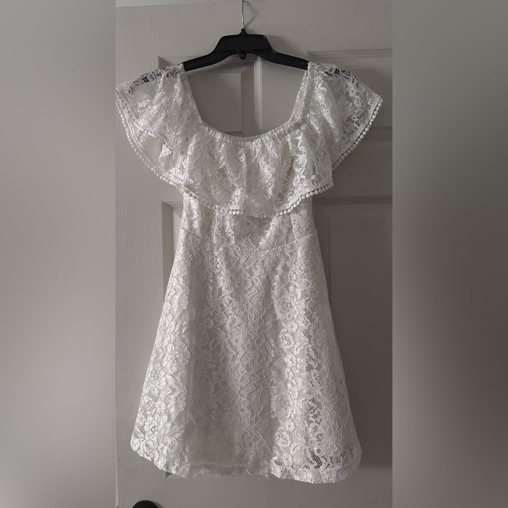 White A line dress